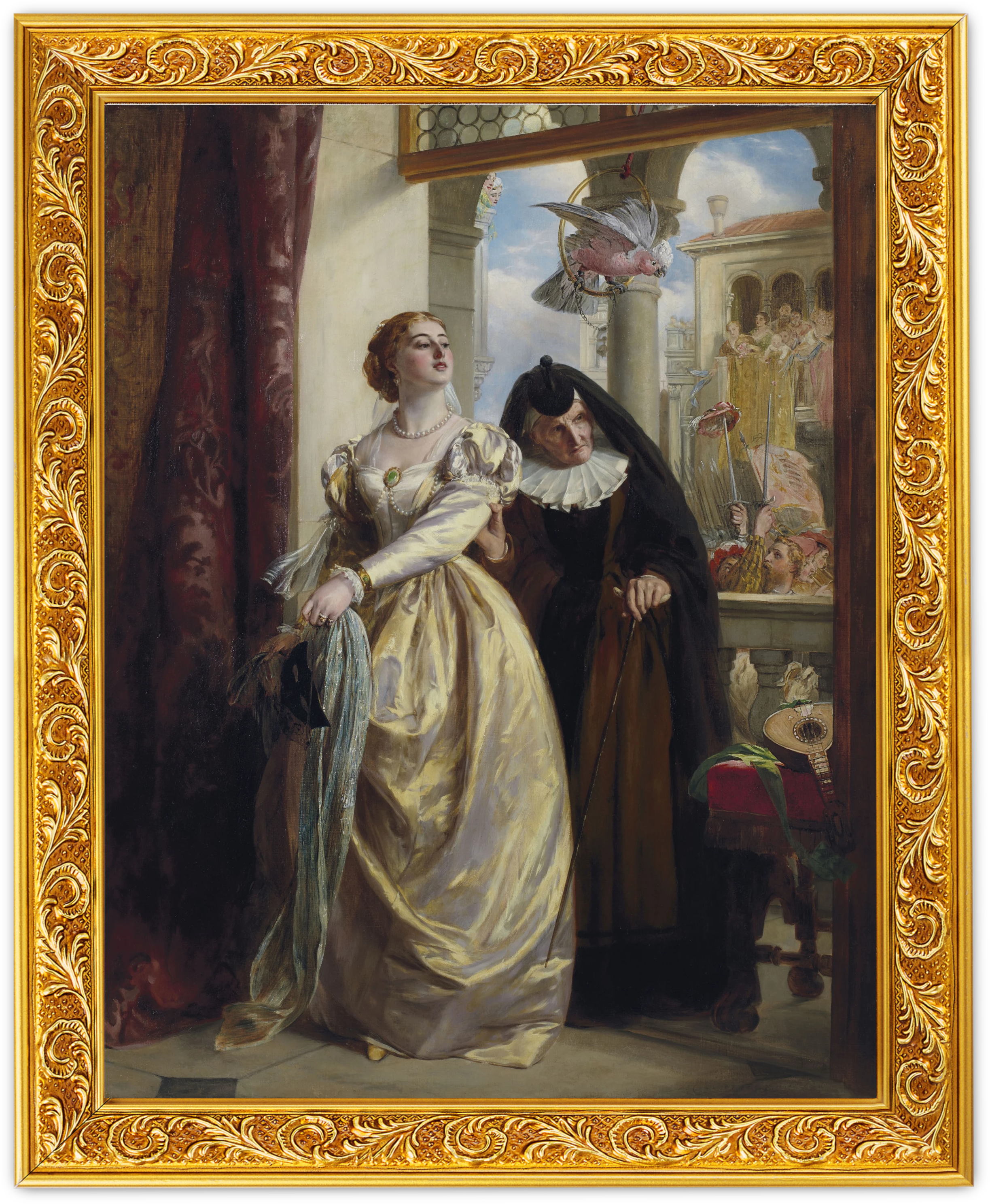 Julia i jej opiekunka, John Calcott Horsley